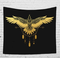 HKM-828755 Bohemian Wind Tapestry Wall Hanging - Soft Polyester Fiber, Two Sizes Available