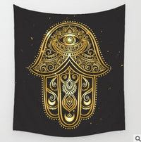 HKM-828755 Bohemian Wind Tapestry Wall Hanging - Soft Polyester Fiber, Two Sizes Available