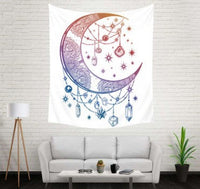 HKM-828755 Bohemian Wind Tapestry Wall Hanging - Soft Polyester Fiber, Two Sizes Available