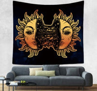 HKM-828755 Bohemian Wind Tapestry Wall Hanging - Soft Polyester Fiber, Two Sizes Available