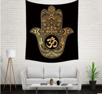 HKM-828755 Bohemian Wind Tapestry Wall Hanging - Soft Polyester Fiber, Two Sizes Available