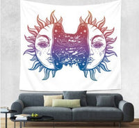 HKM-828755 Bohemian Wind Tapestry Wall Hanging - Soft Polyester Fiber, Two Sizes Available