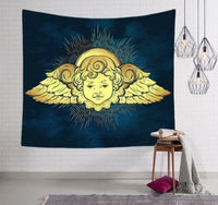 HKM-828755 Bohemian Wind Tapestry Wall Hanging - Soft Polyester Fiber, Two Sizes Available