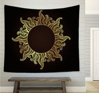 HKM-828755 Bohemian Wind Tapestry Wall Hanging - Soft Polyester Fiber, Two Sizes Available
