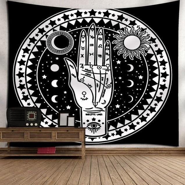 KTX-828755 Bohemian Wind Tapestry Wall Hanging - Soft Polyester Fiber, Two Sizes Available