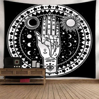 HKM-828755 Bohemian Wind Tapestry Wall Hanging - Soft Polyester Fiber, Two Sizes Available
