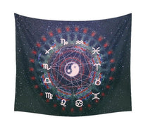 HKM-828755 Bohemian Wind Tapestry Wall Hanging - Soft Polyester Fiber, Two Sizes Available