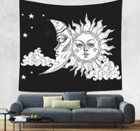 HKM-828755 Bohemian Wind Tapestry Wall Hanging - Soft Polyester Fiber, Two Sizes Available