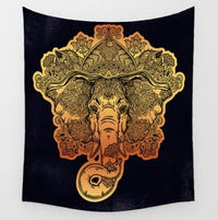HKM-828755 Bohemian Wind Tapestry Wall Hanging - Soft Polyester Fiber, Two Sizes Available