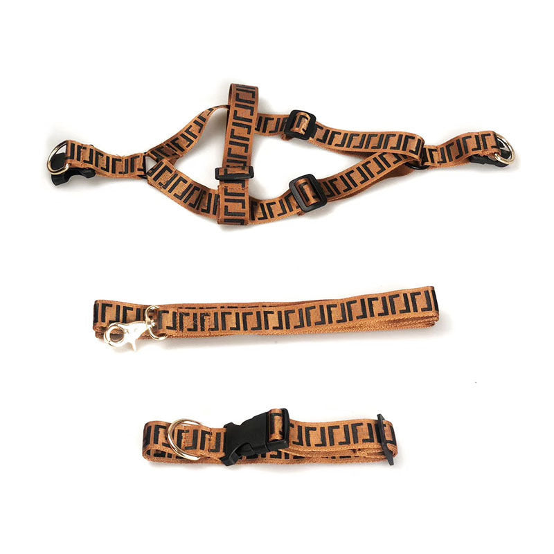 HKM-828755 Pet Fashion Brand Dog Leash Collar