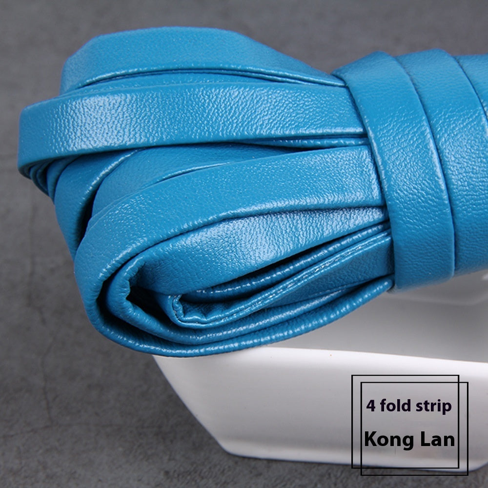 HKM-828883 Four-Fold Layering Environmental Protection Sheepskin Leather Rope in Assorted Colors
