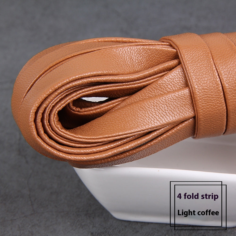 HKM-828883 Four-Fold Layering Environmental Protection Sheepskin Leather Rope in Assorted Colors