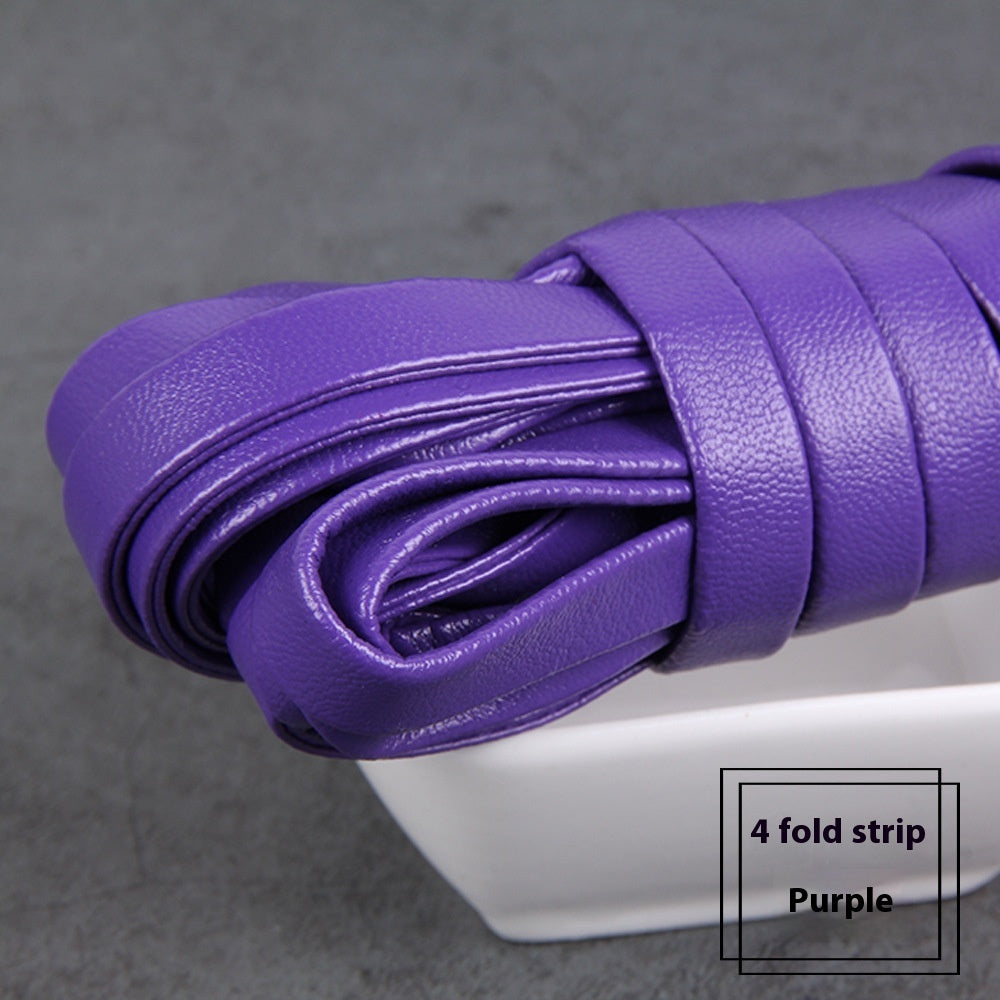 HKM-828883 Four-Fold Layering Environmental Protection Sheepskin Leather Rope in Assorted Colors