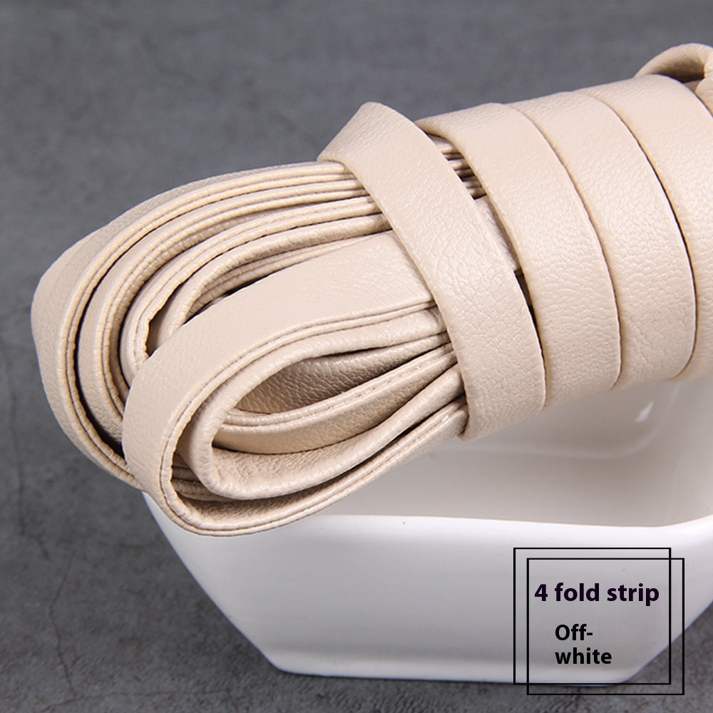 HKM-828883 Four-Fold Layering Environmental Protection Sheepskin Leather Rope in Assorted Colors