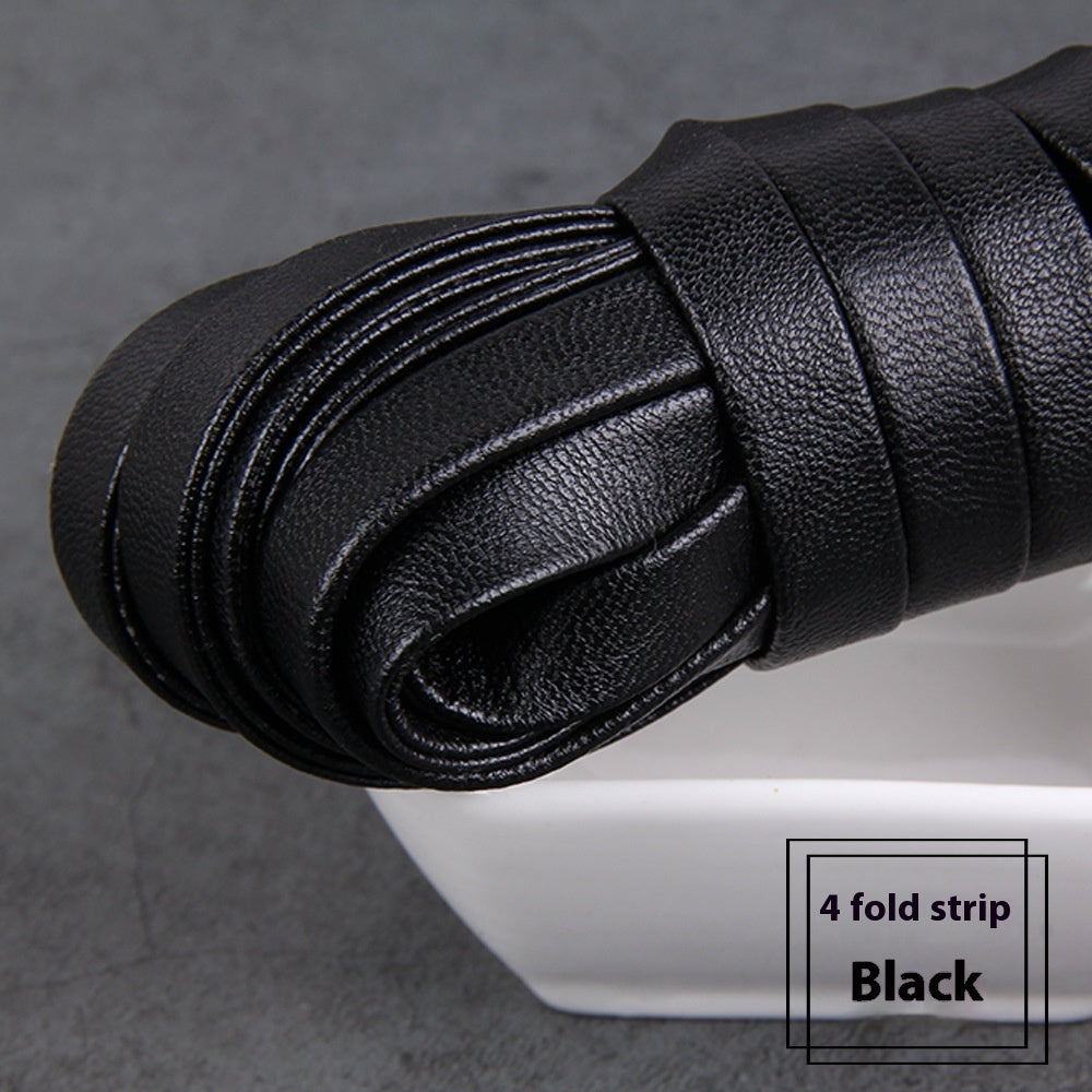 HKM-828883 Four-Fold Layering Environmental Protection Sheepskin Leather Rope in Assorted Colors