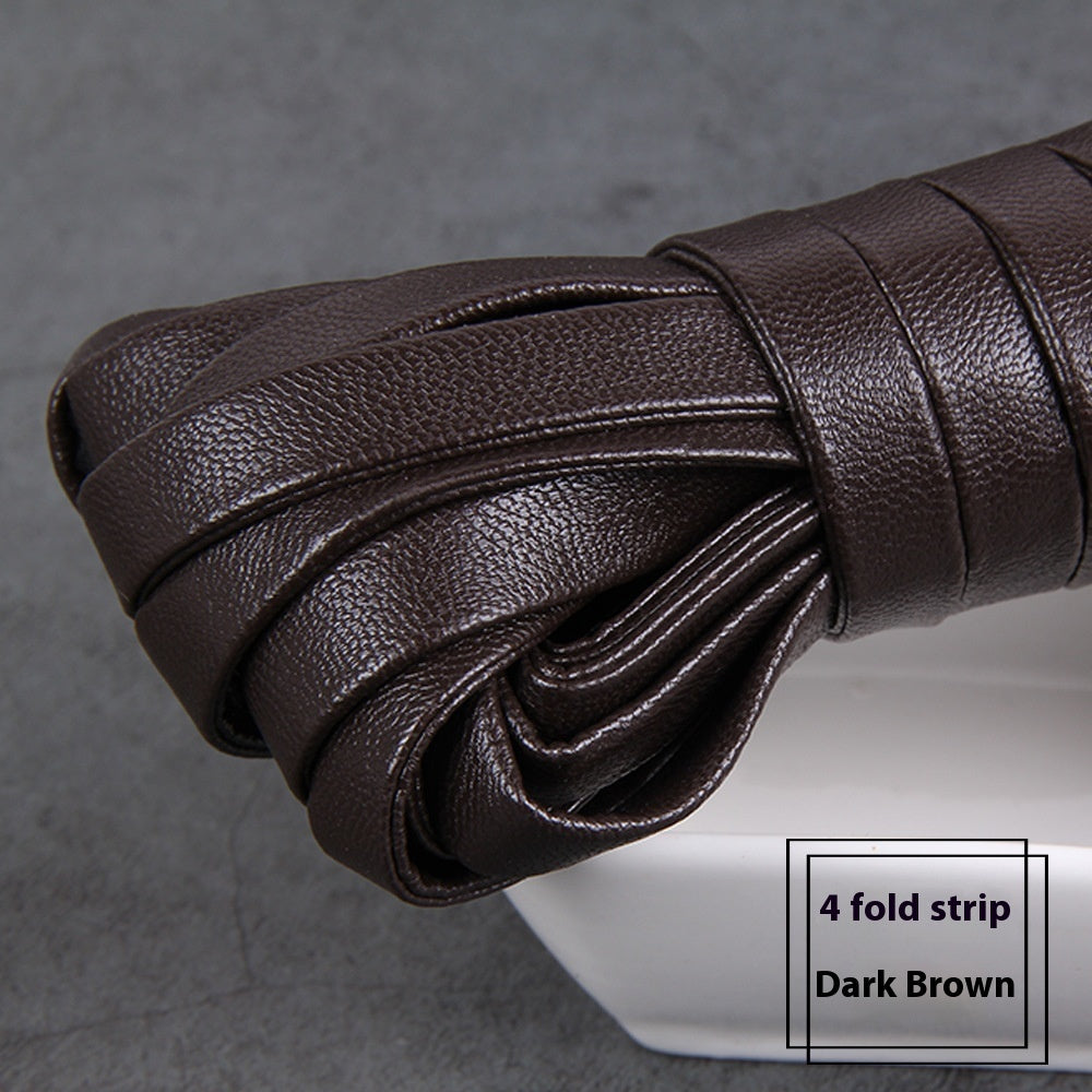 HKM-828883 Four-Fold Layering Environmental Protection Sheepskin Leather Rope in Assorted Colors
