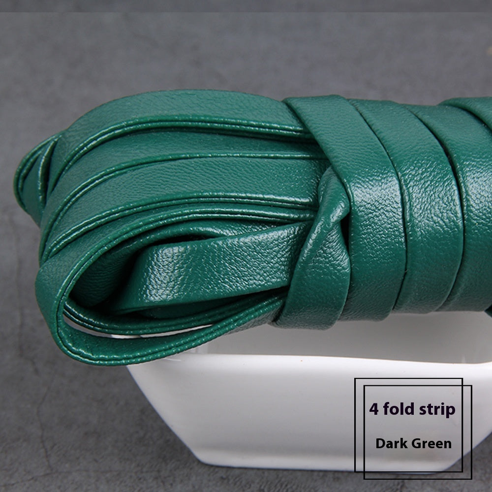 HKM-828883 Four-Fold Layering Environmental Protection Sheepskin Leather Rope in Assorted Colors