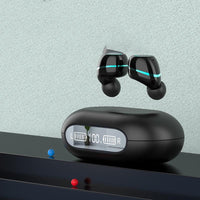 HKM-828947 Binaural Wireless Sports Bluetooth Headset with Charging and Voice Control