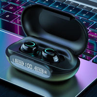 HKM-828947 Binaural Wireless Sports Bluetooth Headset with Charging and Voice Control