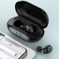HKM-828947 Binaural Wireless Sports Bluetooth Headset with Charging and Voice Control