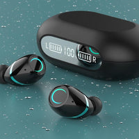 HKM-828947 Binaural Wireless Sports Bluetooth Headset with Charging and Voice Control