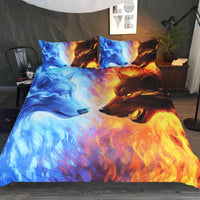 HKM-829011 Digital Printed Polyester Bedding Set - 3 Pieces