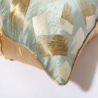 HKM-829011 Light Blue Green Luxury Sofa Pillow Cases - 30x50cm, 45x45cm, 50x50cm, PP Cotton