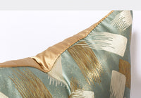 HKM-829011 Light Blue Green Luxury Sofa Pillow Cases - 30x50cm, 45x45cm, 50x50cm, PP Cotton