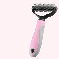 HKM-829139 Dual-Sided Pet Grooming Comb for Dogs and Cats – Knot Cutter & Shedding Tool in Various Colors