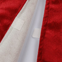 HKM-829331 Christmas Red Velvet 48-Inch Snowflake Tree Skirt with Embroidered Lace Trim
