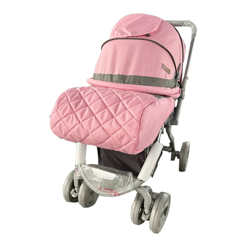 KTX-829395 3-in-1 Foldable Baby Pram with Iron and Metal Frame for Ages 0-3 Years, Includes Foot Covers