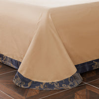 HKM-829523 Elegant Tencel Cotton Satin Jacquard Four-Piece Bedding Set