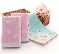 HKM-829779 Cotton Kitty Hand Towels – Cute and Absorbent Bathroom Essential