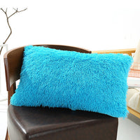 HKM-830035 Winter Warm Fluffy Long Plush and Velvet Pillow Case - 50x70cm Options Available