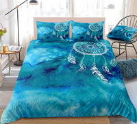HKM-830163 Dream Catcher Digital Printing Three-Piece Quilt Cover Set in Modern Style