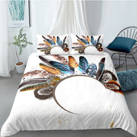 HKM-830163 Dream Catcher Digital Printing Three-Piece Quilt Cover Set in Modern Style