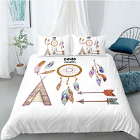 HKM-830163 Dream Catcher Digital Printing Three-Piece Quilt Cover Set in Modern Style
