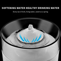 HKM-830227 Smart Mobile Drinking Water Dispenser for Cats - White Cat Drinking Fountain