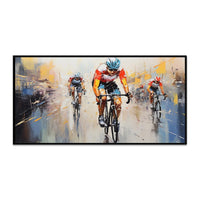 HKM-830291 Handmade Oil Painting of Sports Themes on Canvas - Unique Wall Art for Living Room and Home Decor
