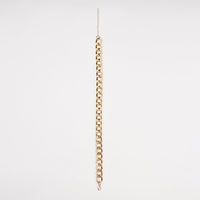HKM-830355 Metal Gold Necklace for Pets - Available in Medium and Large Sizes with Extension Chain