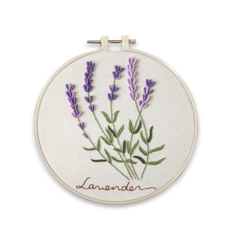 HKM-830355 Sunflower Bunch Cross Stitch Embroidery Kit with Cotton and Linen Cloth