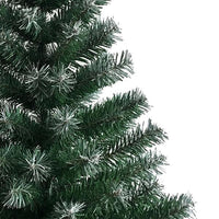 HKM-830483 6FT Light Green & White PVC Christmas Tree with Iron Frame and 650 Branches