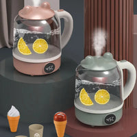 HKM-830611 Electric Steam Kettle Playset for Kids - Educational Kitchen Toys for Role-Playing