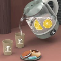 HKM-830611 Electric Steam Kettle Playset for Kids - Educational Kitchen Toys for Role-Playing
