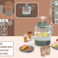 HKM-830611 Electric Steam Kettle Playset for Kids - Educational Kitchen Toys for Role-Playing