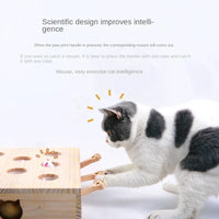 HKM-830803 Interactive Cat Scratcher Toy with Pop-Up Feature for Engaging Play and Scratching Activities