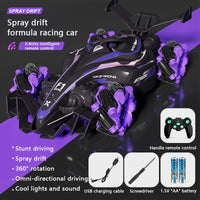 HKM-830931 Electric Stunt Remote Control Formula Racing Car - Spinning Drift Truck for Kids 5+ - Ready-to-Go Toy Vehicle