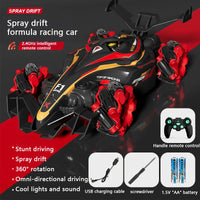 HKM-830931 Electric Stunt Remote Control Formula Racing Car - Spinning Drift Truck for Kids 5+ - Ready-to-Go Toy Vehicle