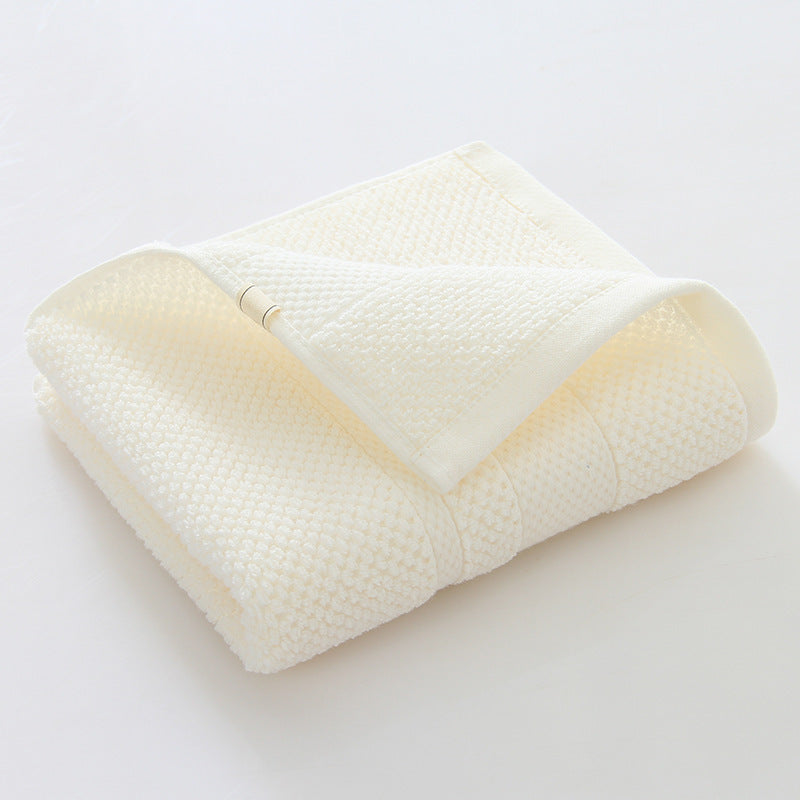 HKM-830931 Thick Cotton Embroidered Towel - 35x75 cm, Soft and Highly Absorbent, Available in Multiple Colors