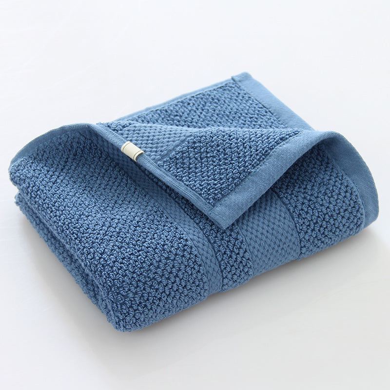 HKM-830931 Thick Cotton Embroidered Towel - 35x75 cm, Soft and Highly Absorbent, Available in Multiple Colors
